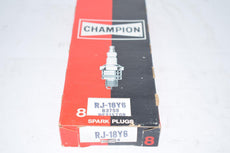 Box of 8 NEW Champion RJ-18Y6 Spark Plugs