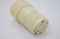 Bryant Nema L5-20 20A 125V Nylon Plug Receptacle Turn & Pull White