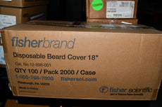 Case of 2000 NEW Fisher Scientific 12-898-001 18'' Disposable Beard Covers
