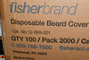 Case of 2000 NEW Fisher Scientific 12-898-001 18'' Disposable Beard Covers