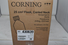 Case of NEW Corning 43039 25cm� Rectangular Canted Neck Cell Culture Flask with Vent Cap