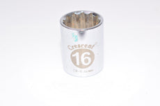 Crescent 16mm Metric CR-V 12 Point Socket 3/8'' Drive