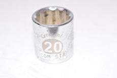 Crescent 20mm Metric Chrome Socket 12 Point 3/8'' Drive