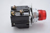 Eaton Cutler Hammer 10250T Illuminated Red Pushbutton Switch 120V Contactor Forward Plate