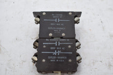 Eaton Cutler Hammer C320KB1 series A2 Auxiliary Contact C320KA3 600V