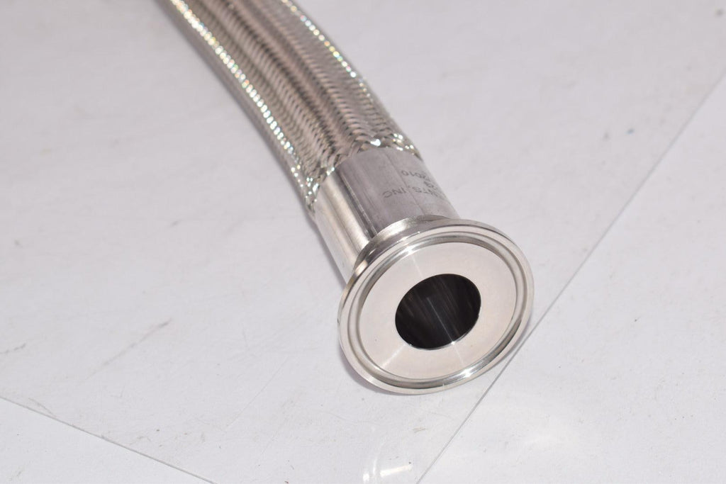 Flow Components Braided Sanitary Hose Fitting Assembly Stainless 19 ...
