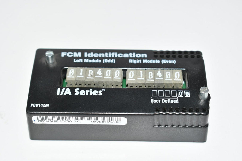 FOXBORO P0914ZM IDENTIFICATION MODULE FCMID RIGHT/LEFT MODULE – VB ...