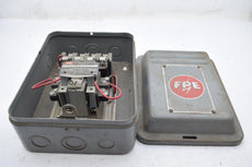 FPE Federal Pacific 4102 AU003 AC Magnetic Contactor 110V Nema Size 00 W/ Enclosure