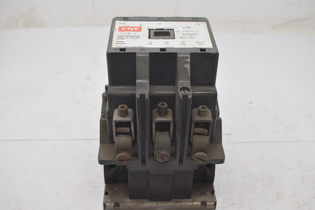 FPE Federal Pacific 4204 CU33E-12 Size 3 Motor Starter Contactor Model C 480V Coil