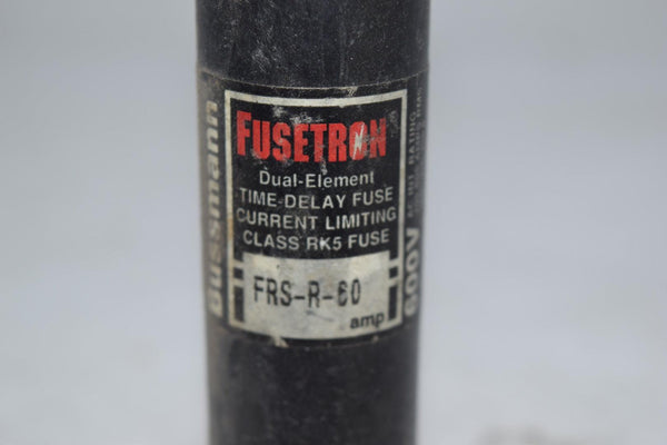 Fusetron FRS-R-60 Dual Element Time Delay Fuse Class RK5 Fuse 60A 600V ...