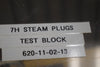 GE 620-11-02-13 7H Turbine Steam Plugs Test Blocks