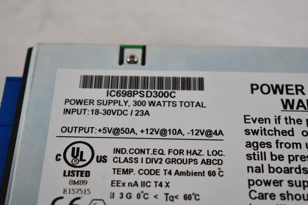 GE Fanuc IC698PSD300C Pacsystems Rx7i Power Supply Module PLC Module