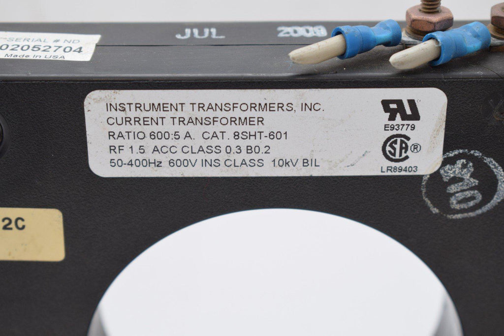 GE Instrument Transformer 8SHT601 Current Transformer CT, Indoor, Mod