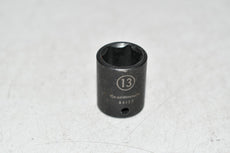 GEARWRENCH 1/4'' Drive Standard Impact Metric Socket 13mm, 6 Point - 84122