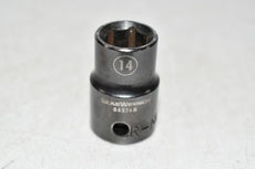 Gearwrench 84526N 14mm - 1/2'' Drive 6 Point Shallow Impact Socket Metric MM Tool