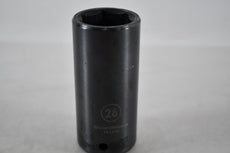 Gearwrench 84584N 26mm - 1/2'' Drive 6 Point Deep Impact Socket Metric MM 6pt