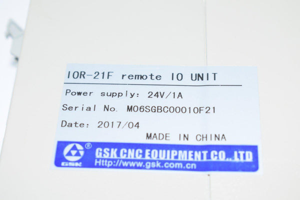 GSK CNC 10R-21F Remote IO Unit Power Supply 24V 1A – VB Industrial Supply