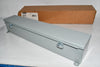 HOFFMAN F44T24HC Hinged Cover Wiring Trough, NEMA Type 12, 4.00x4.00x24.00, Gray, Mild Steel