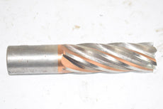 HSCO Cobalt Coated 6 Flute Spiral Finishing End Mill 1.32'' Cut Dia x 1-1/4'' Shank x 6-1/2'' OAL