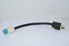 Hubbell Assy 231A 20A 125V Plug Leviton 15A 125V Receptacle 17'' OAL Power Cable