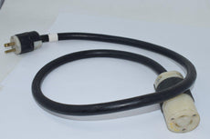 Hubbell Leviton 231A 20A 125V 5266-C 51-15P 48'' Plug & Receptacle Power Cable Pigtail