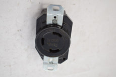 Hubbell Twist-Lock Plug Receptacle Black 30A 125 V