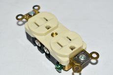 Hubbell WC-596 Ivory Plug Receptacle Dual
