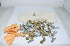 HUGE Lot of NEW Fisher Controls Hardware Fittings Couplings Valve
