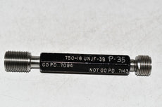 Ideal Thread Gage .750-16 UNJF-3B Thread Plug Gage Go PD .7094 NO GO .7143