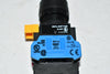 IDEC HW1L-M4F11QD-R-24V Pushbutton; HW Series; Plastic Bzl; Mush; Illum; LED, 1NO-1NC, Mom, Red, 24VDC