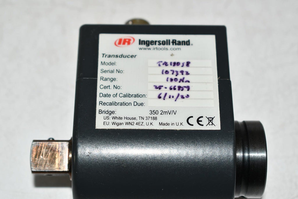 Sensor Transdutor Ingersoll Rand ROTARY TRANSDUCER TR180S8 Torque Sensor – VB Industrial ...