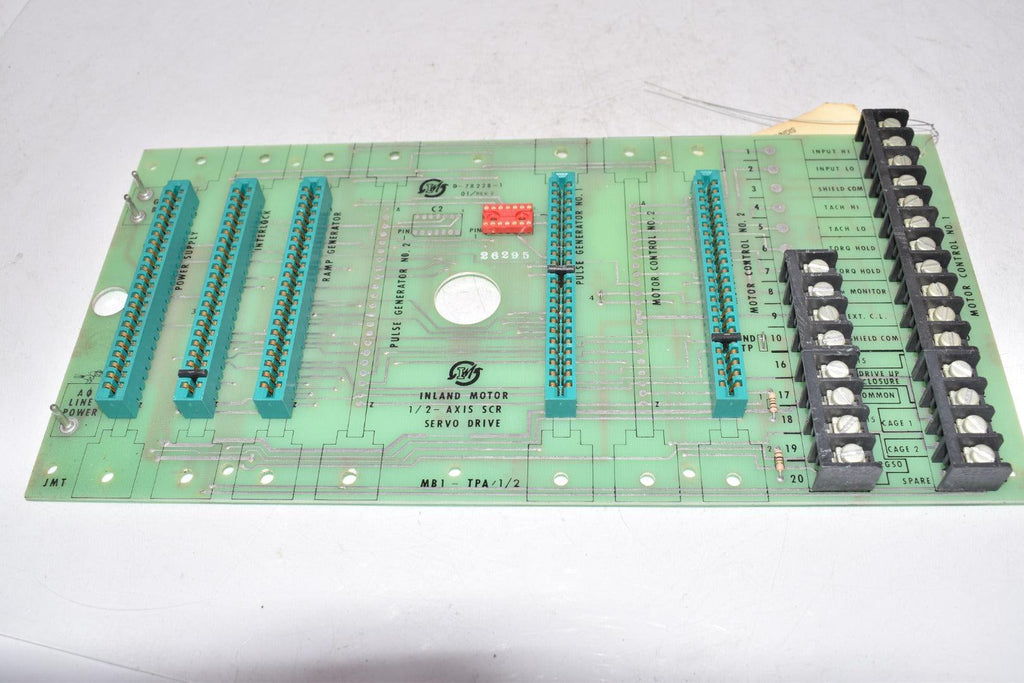 INLAND MOTOR D-78228-1 1/2-AXIS SCR Servo Drive Board – VB Industrial ...