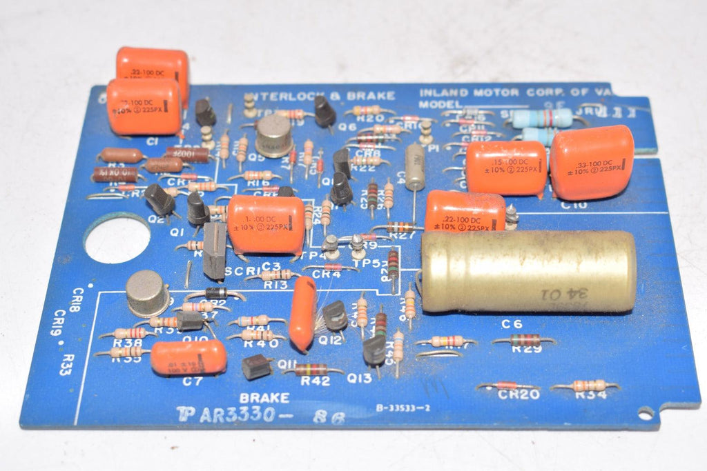 INLAND MOTOR Interlock & Brake AR3330-86 B-33533-2 PCB Board – VB ...