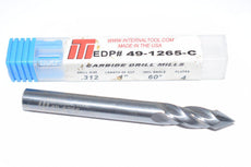 Internal Tool 49-1265-C Drill Mill Tool Carbide 0.312'' 4 FL 1.000 LOC