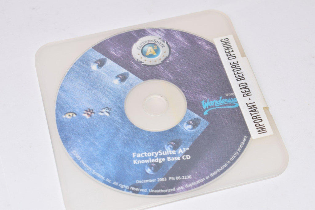 Invensys Wonderware FactorySuite A2 Knowledge Base CD – VB Industrial ...