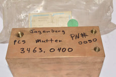 JAGENBERG 3463-0400-0050 Brass Mutter
