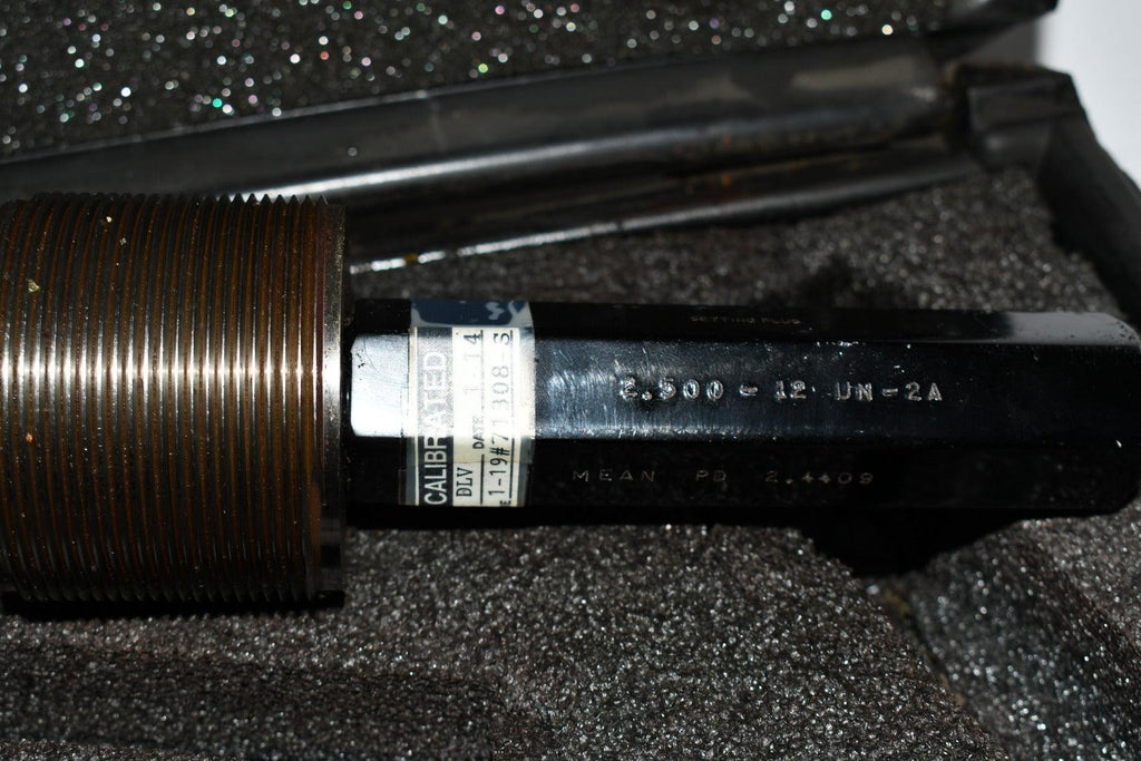 Johnson Gage 2.500-12 UN-2A Digital External Thread Gaging Comparator ...