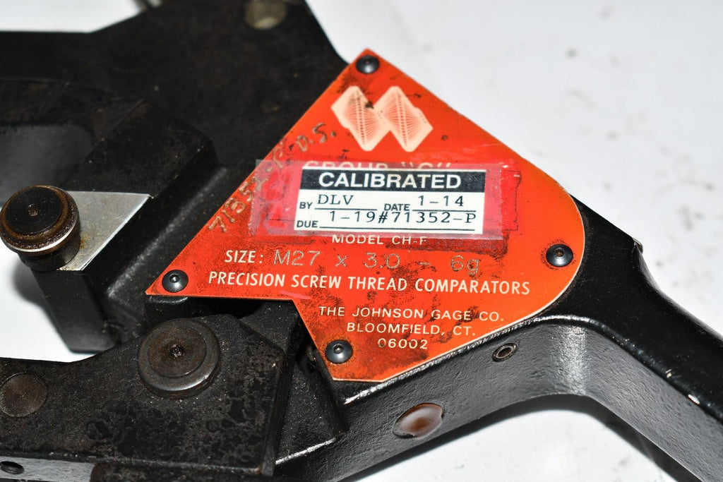 Johnson Gage M27 x 3.0 6g Digital External Thread Gaging Comparator In ...