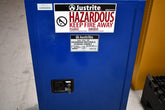 Justrite 861528 Piggyback Hazardous material Steel Safety Cabinet, 15 gal, Steel, Blue