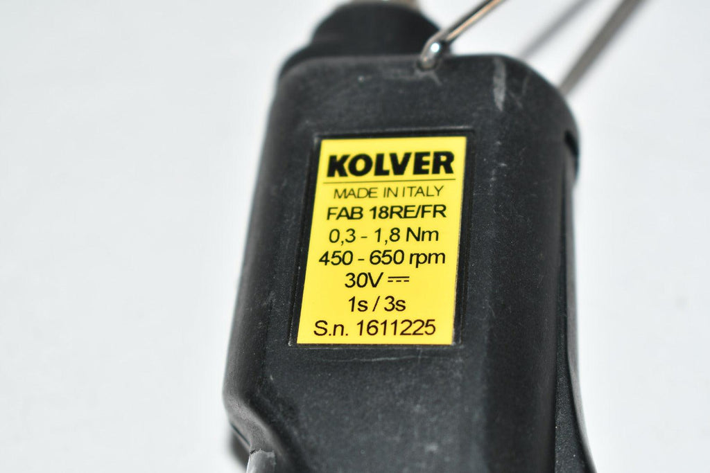 Kolver FAB18RE/FR Electric Torque Screwdriver 30V 450-650 RPM 10 in lb ...