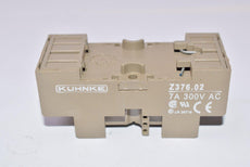 Kuhnke Z376.02 Fuse Holder Relay Base 7amp 300vac
