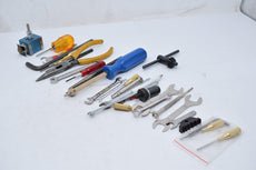 Large Mixed Tool Lot Wrenches, Dies, Hex Drivers, Pliers, Etc