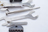 Large Mixed Tool Lot Wrenches, Dies, Hex Drivers, Pliers, Etc