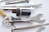 Large Mixed Tool Lot Wrenches, Dies, Hex Drivers, Pliers, Etc