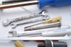 Large Mixed Tool Lot Wrenches, Dies, Hex Drivers, Pliers, Etc