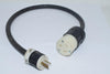Leviton 2313 L5-20R 5266-C 5-15P Plug & Receptacle 30'' Power Cable