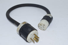 Leviton 5266-C 5-15R L5-20 20A 125V Plug & Receptacle 22'' Power Cable