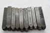 Lot of 10 MarkRite & Others 1/4'' Number Punches 0-9 Punch