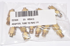 Lot of 10 NEW Parker, Adapters, Tube to Pipe Fittings, 1/4''
