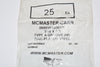 Lot of 100 NEW McMaster-Carr 060016A330170 3/16''x 1/2'' Groove Pin Zinc